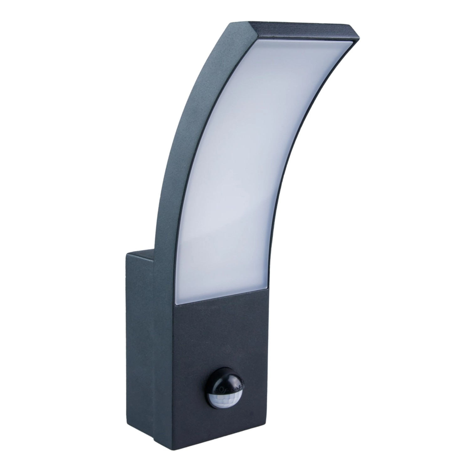 Kinkiet zewnętrzny LED PONTE 9W 4000K 1000lm IP54 z czujnikiem PIR czarny