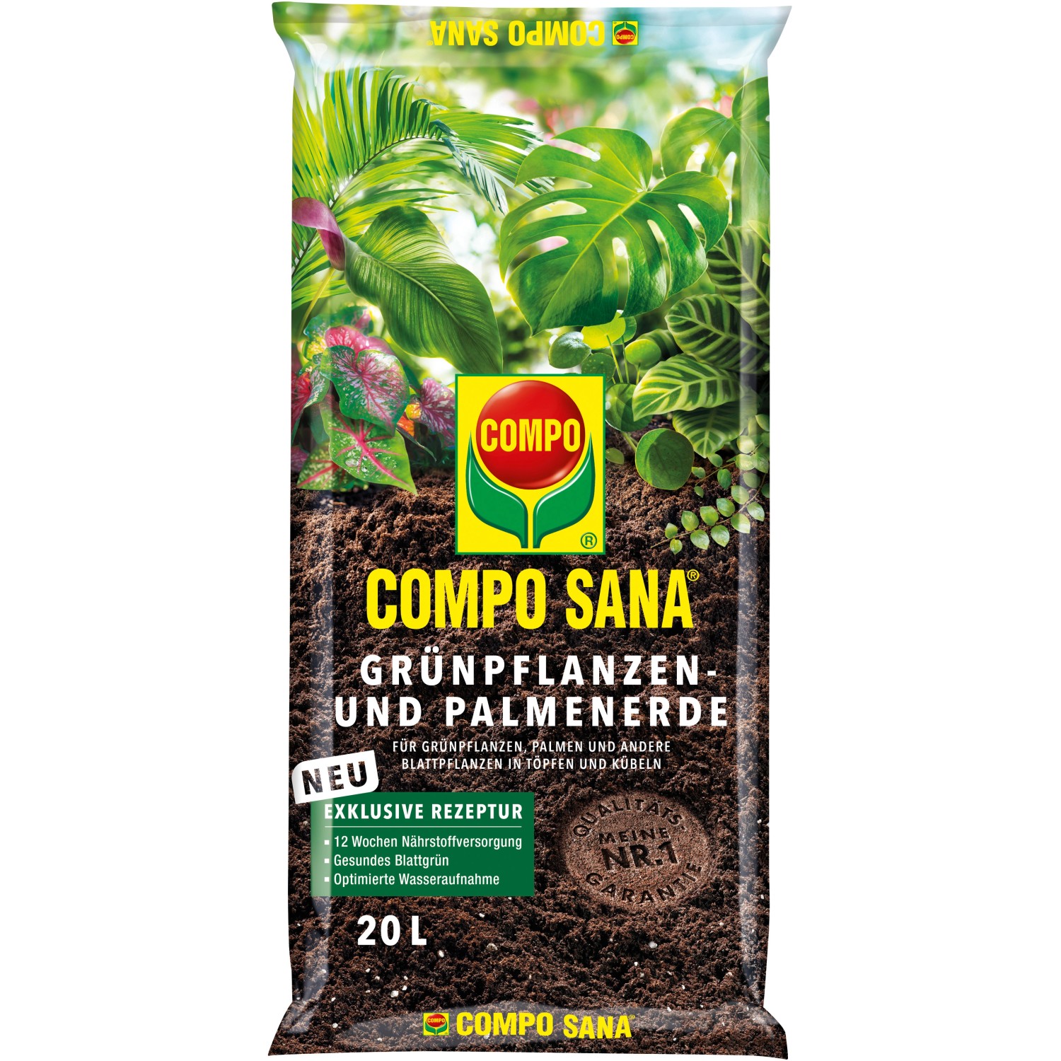 Compo Sana Podłoże do roślin zielonych - 20 l