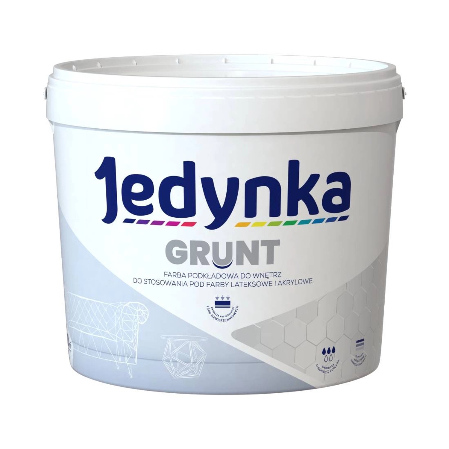 Jedynka Grunt farba podkładowa biała 10 l