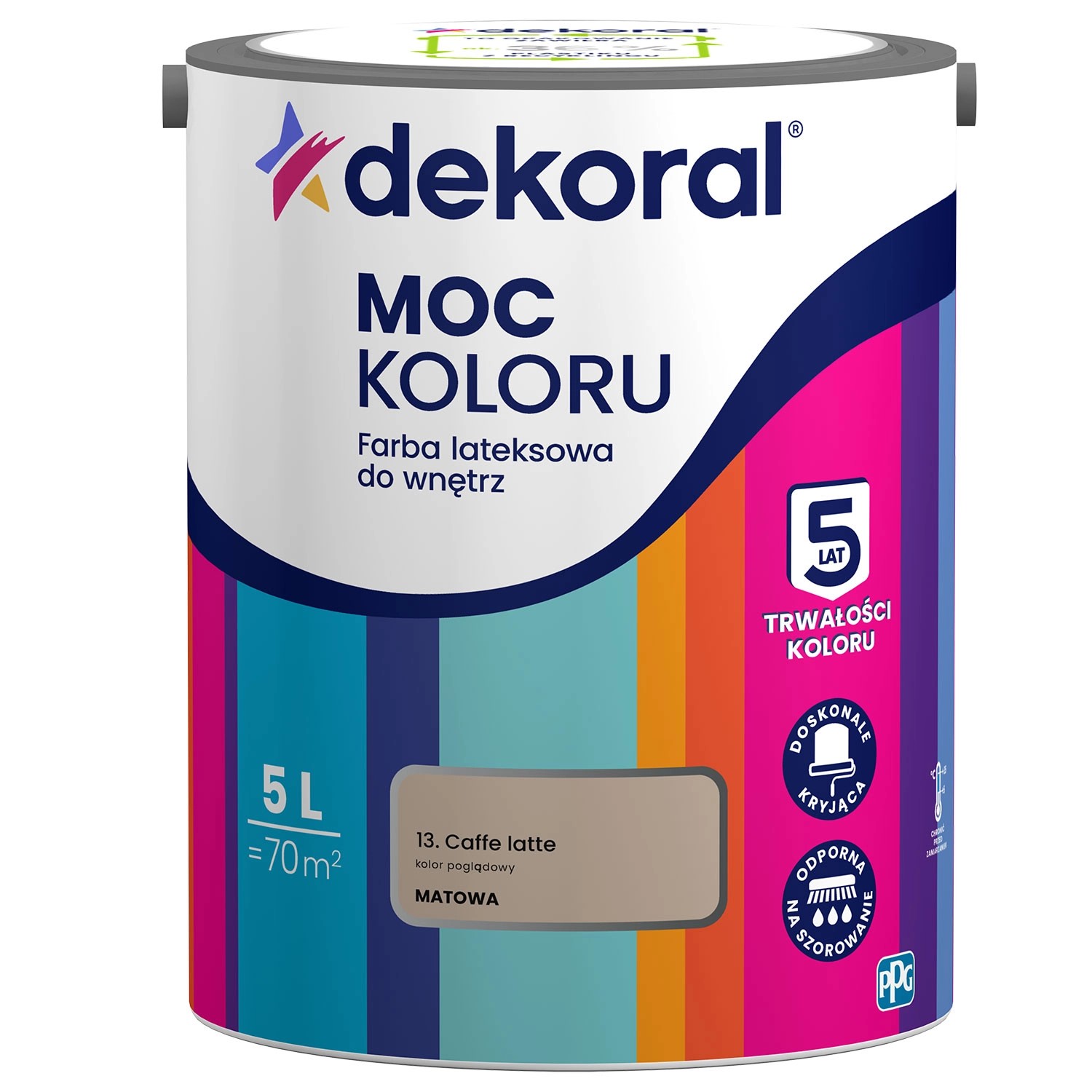 Farba Dekoral Moc Koloru caffe latte 5 l