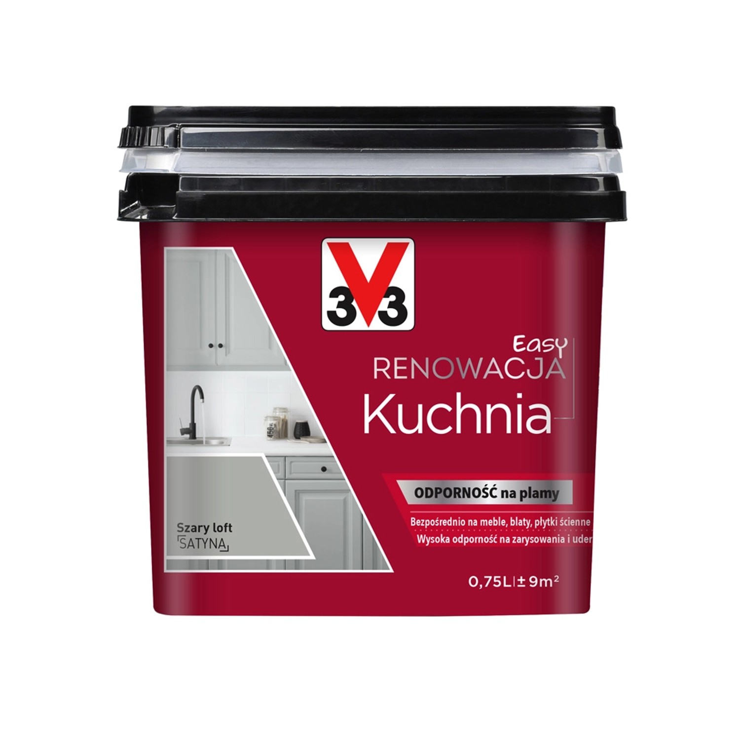 V33 Farba Easy Renowacja Kuchnia szary loft 750 ml