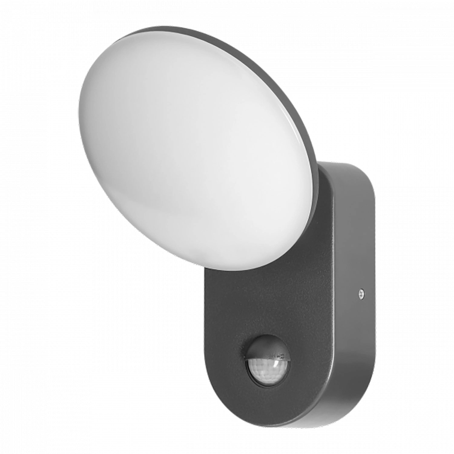 Adviti Oprawa ogrodowa LED Riolit 15W 4000K 1100lm IP65 szara czujnik ruchu