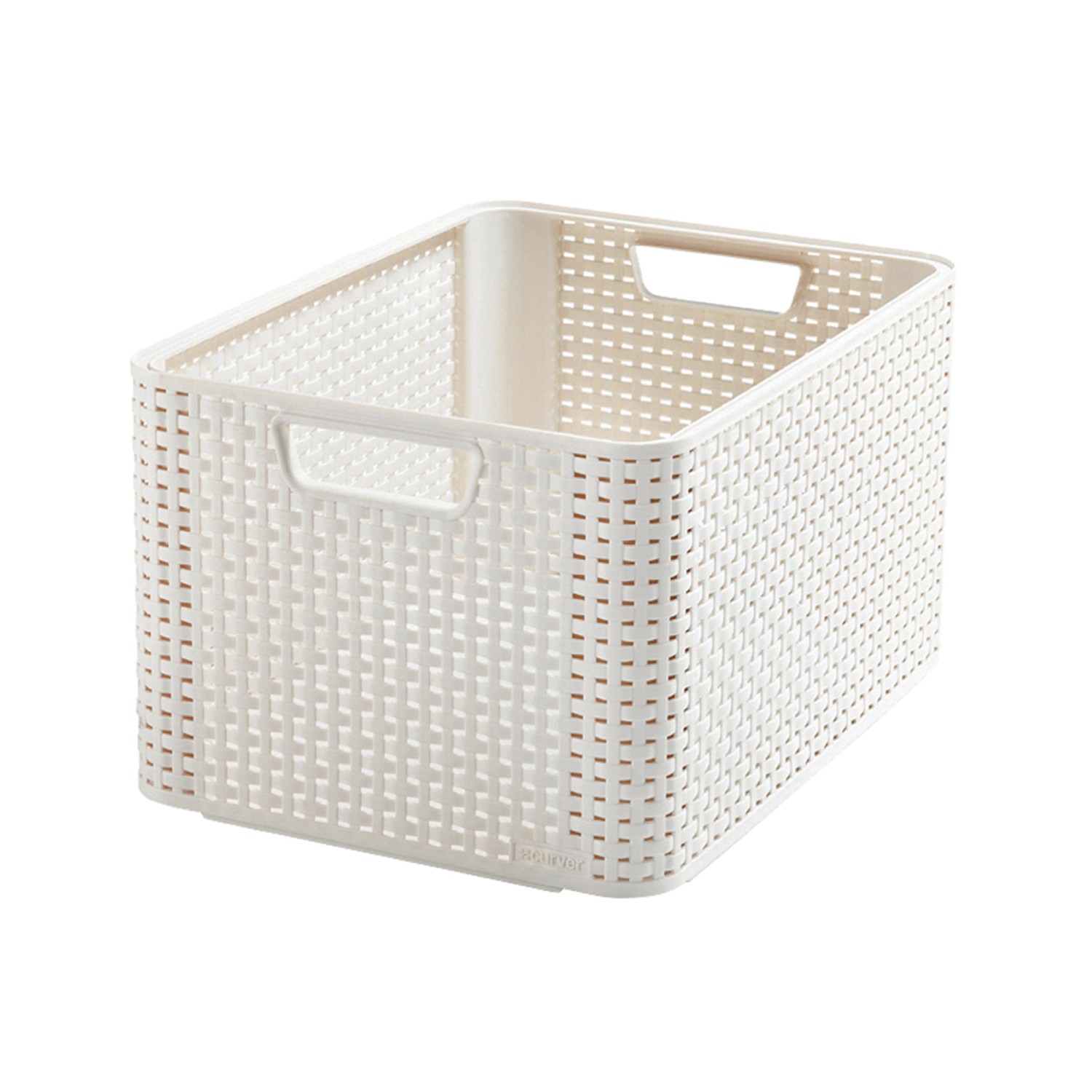 Curver Koszyk Rattan Style L kremowy 32 l