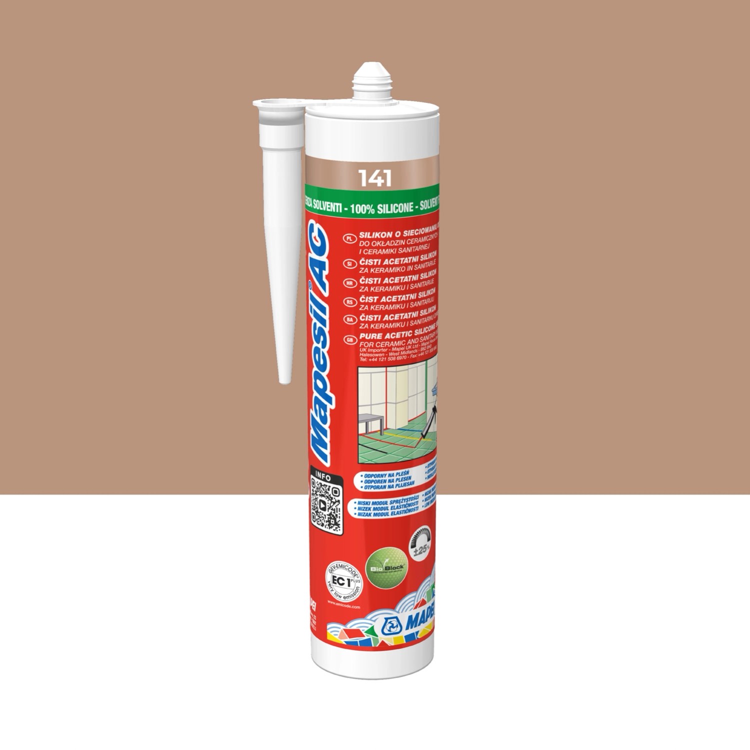 Mapei Silikon Mapesil AC 141 karmel 310 ml