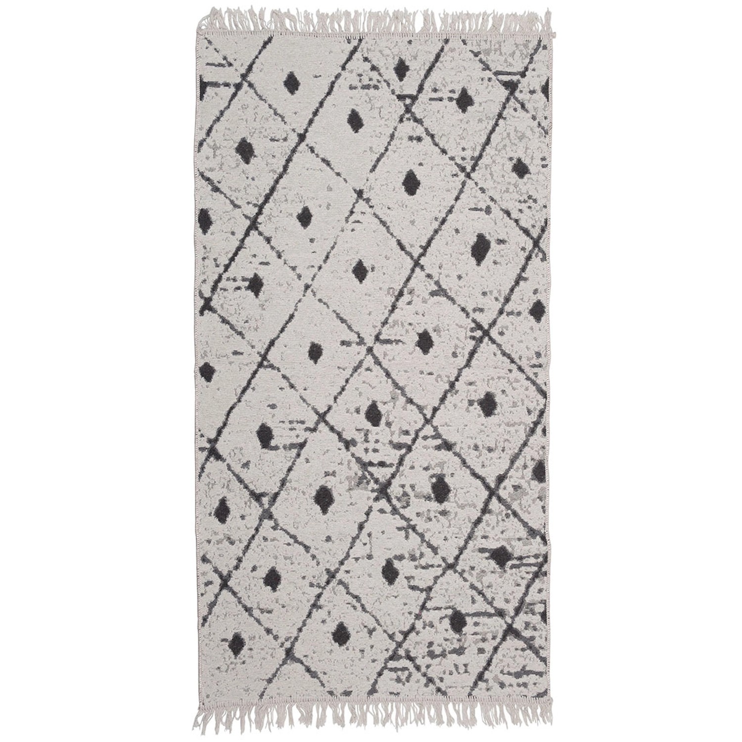 Dywan KILIM GOLD romby szary 120 x 160 cm