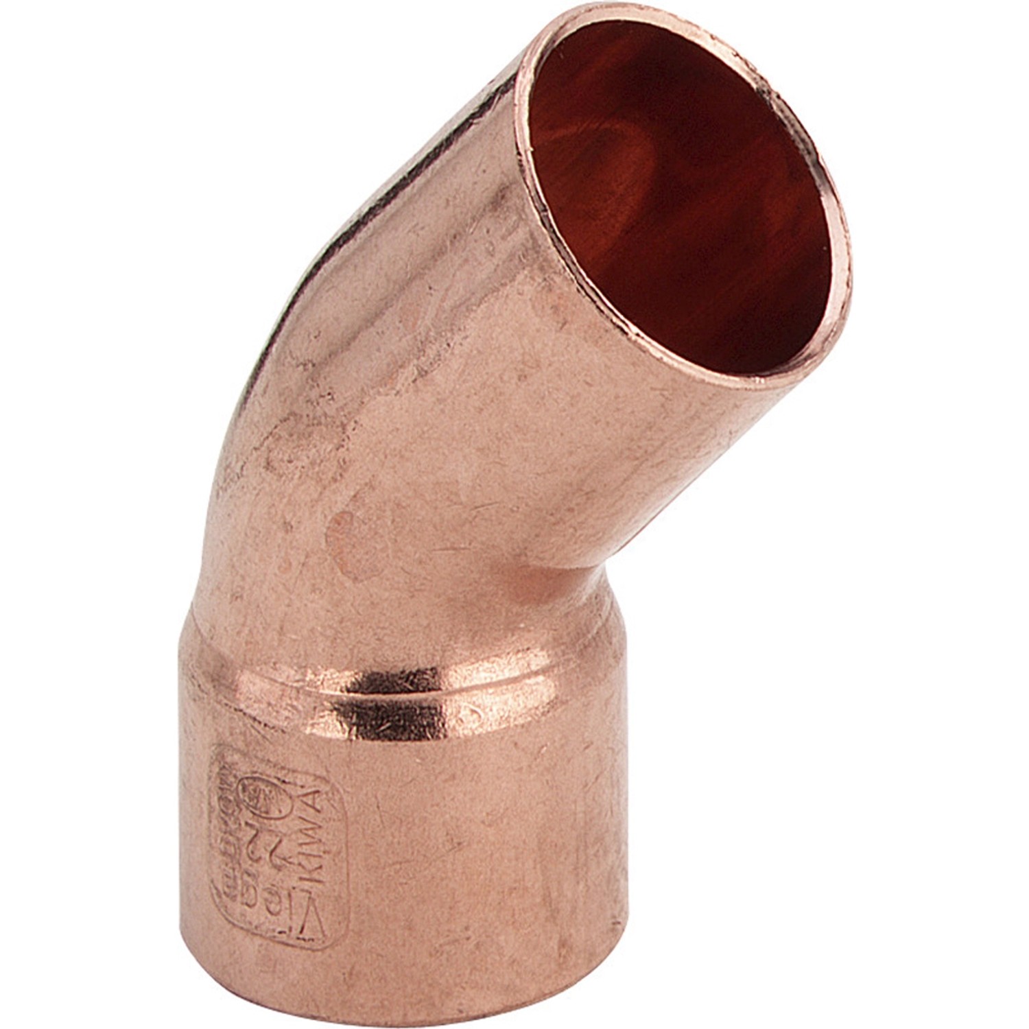 Łuk 45 Nyplowy 18mm miedź
