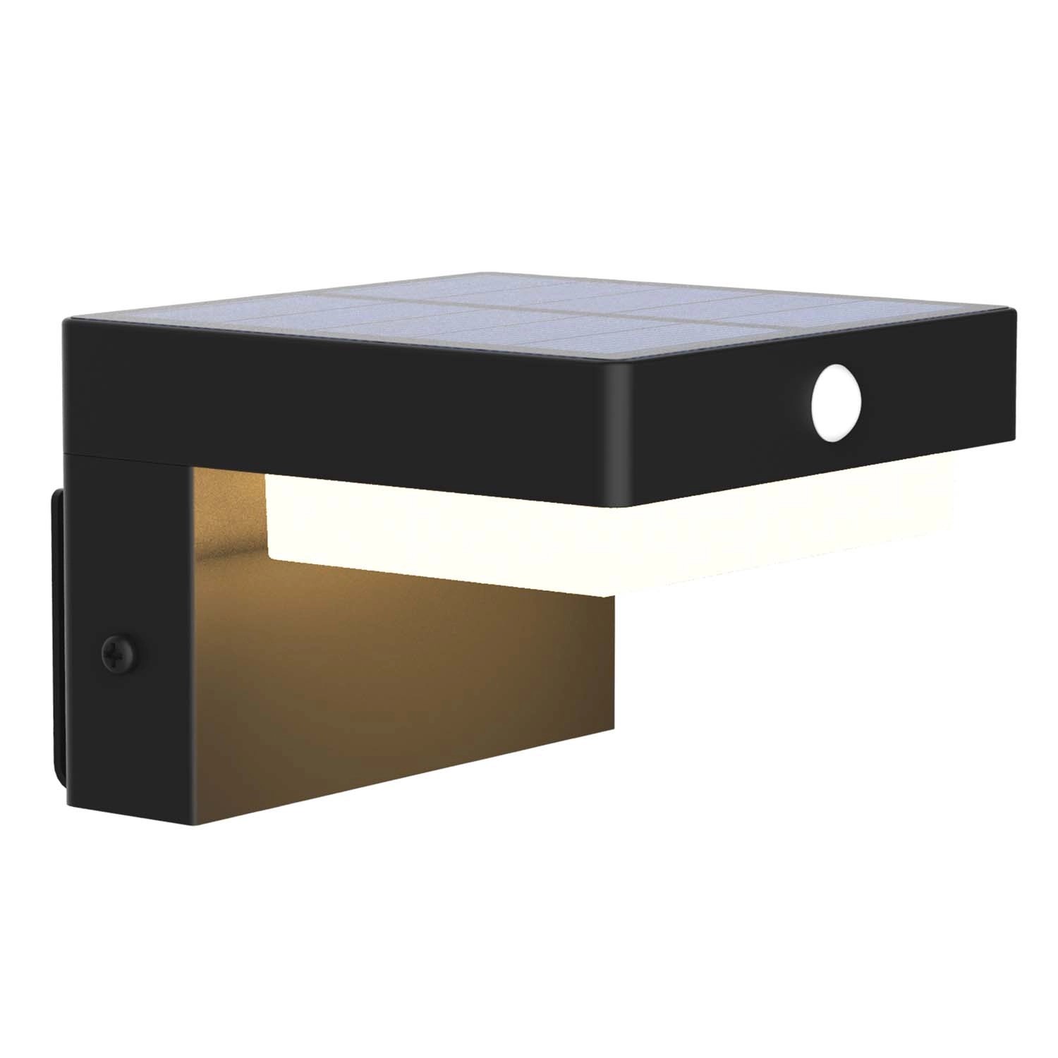 GoldLux Kinkiet solarny LED MALI PIR 4000K 4,5W 400lm IP44 czarny