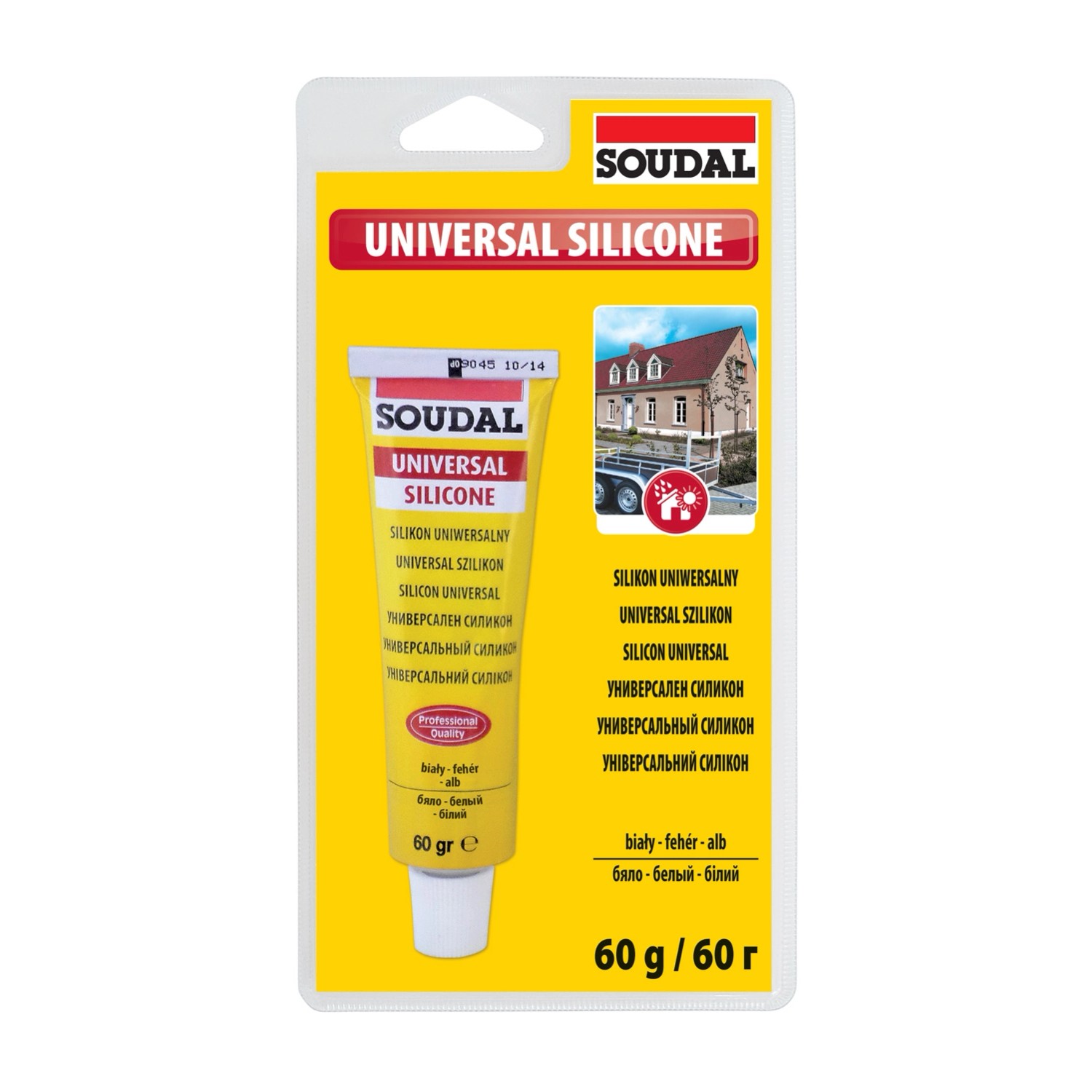 Soudal Silikon uniwersalny 60 ml biały