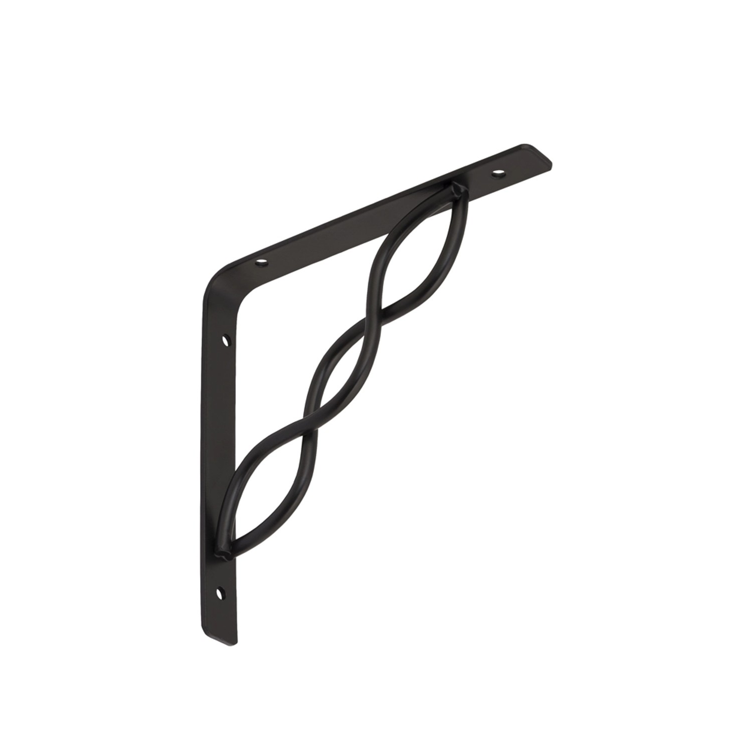 Domax Konsola z prętem przeplatana 150 mm x 150 mm czarna