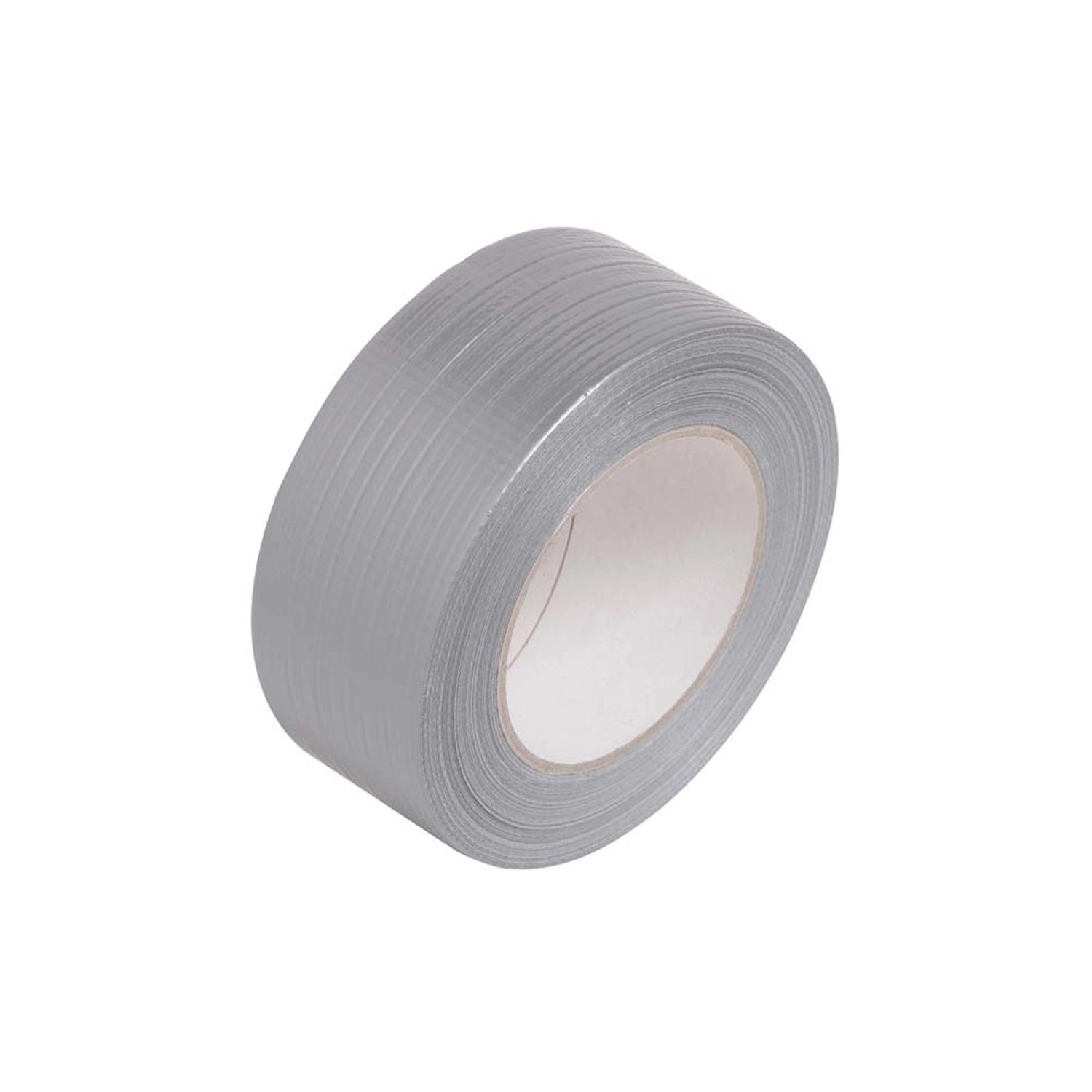 LUX Taśma klejąca z tkaniny uniwersalna srebrna, 50 m x 50 mm