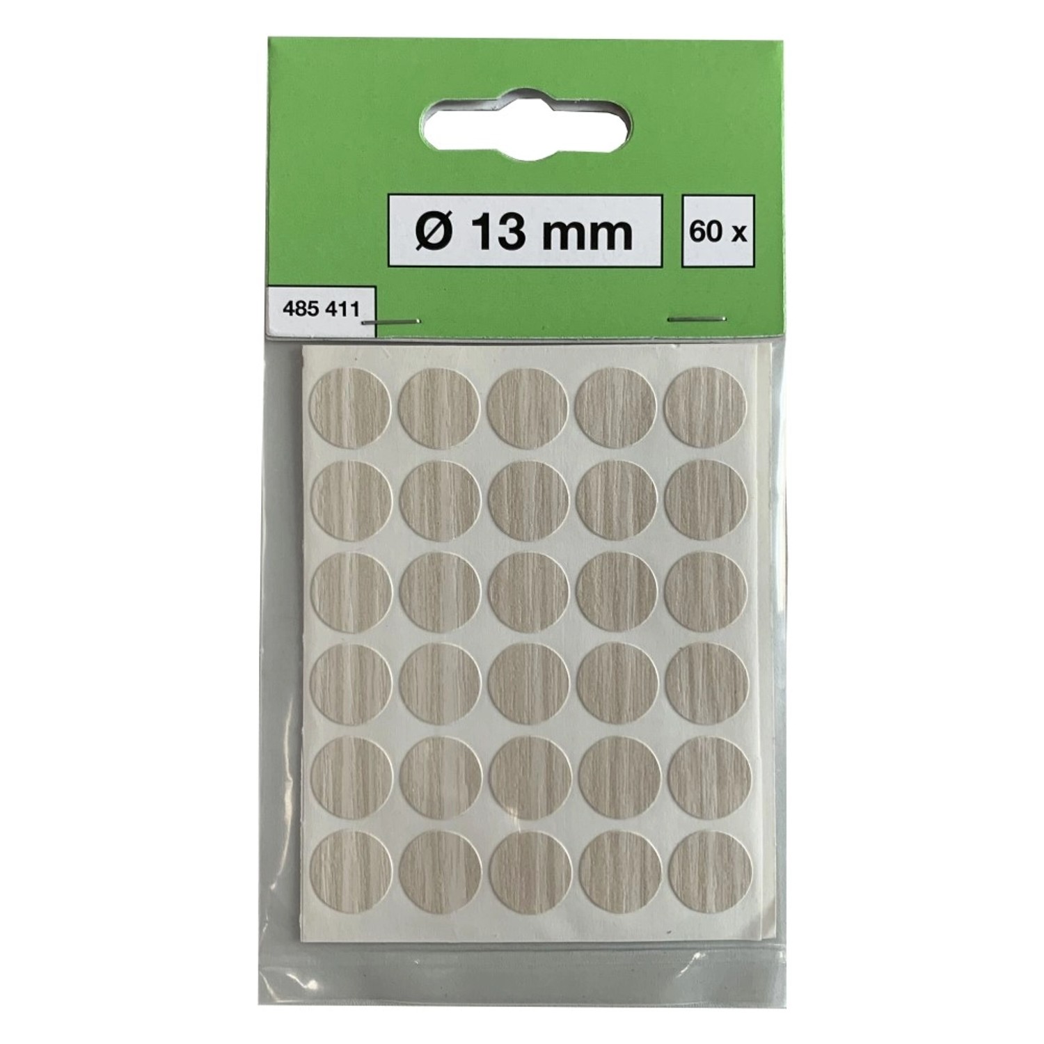 Lux-Tools Zaślepki samoprzylepne buk 13mm