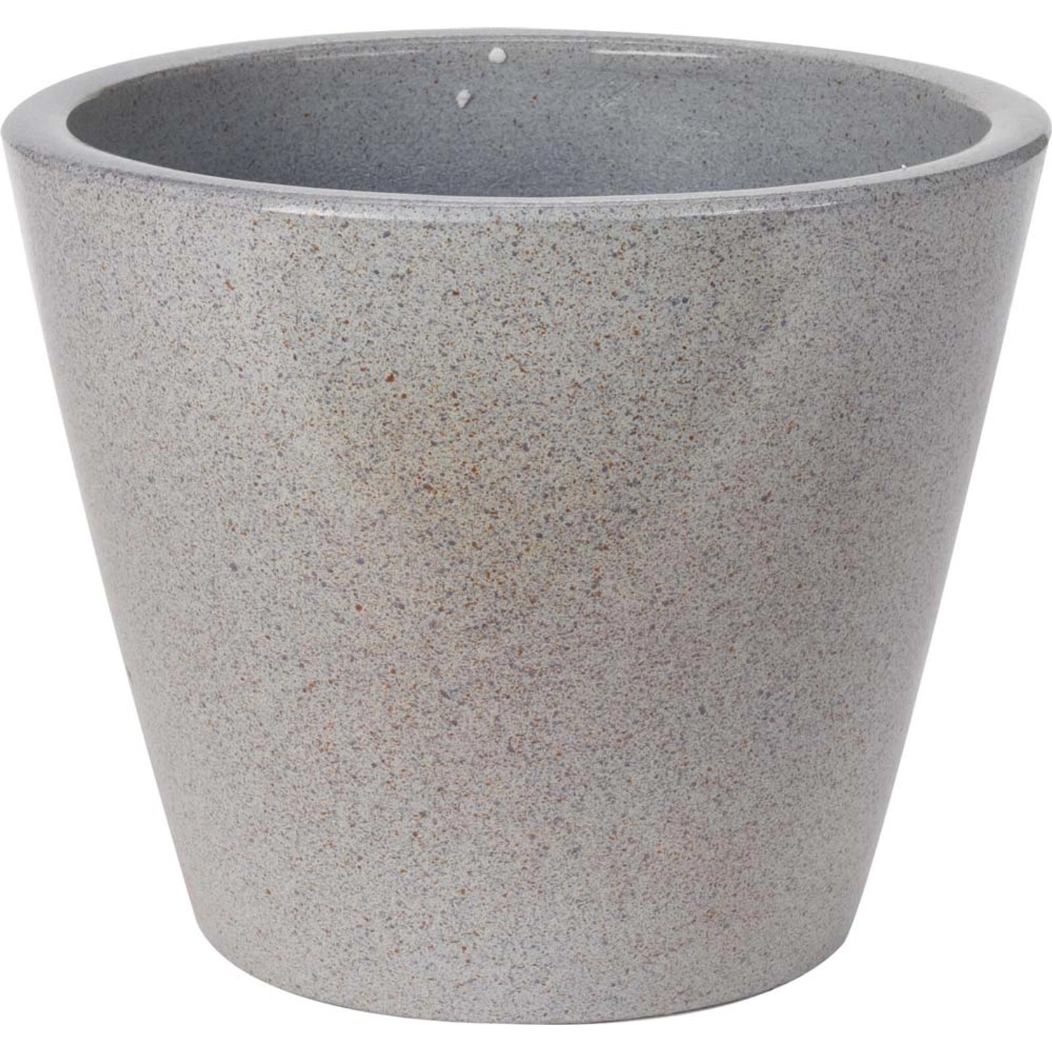 Doniczka ceramiczna szara M