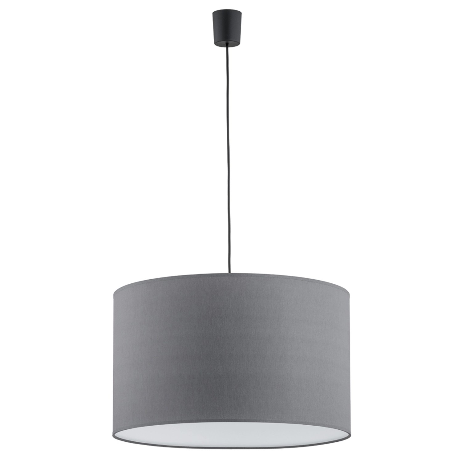 TK Lighting Lampa wisząca RONDO śr. 50 cm szara 3xE27