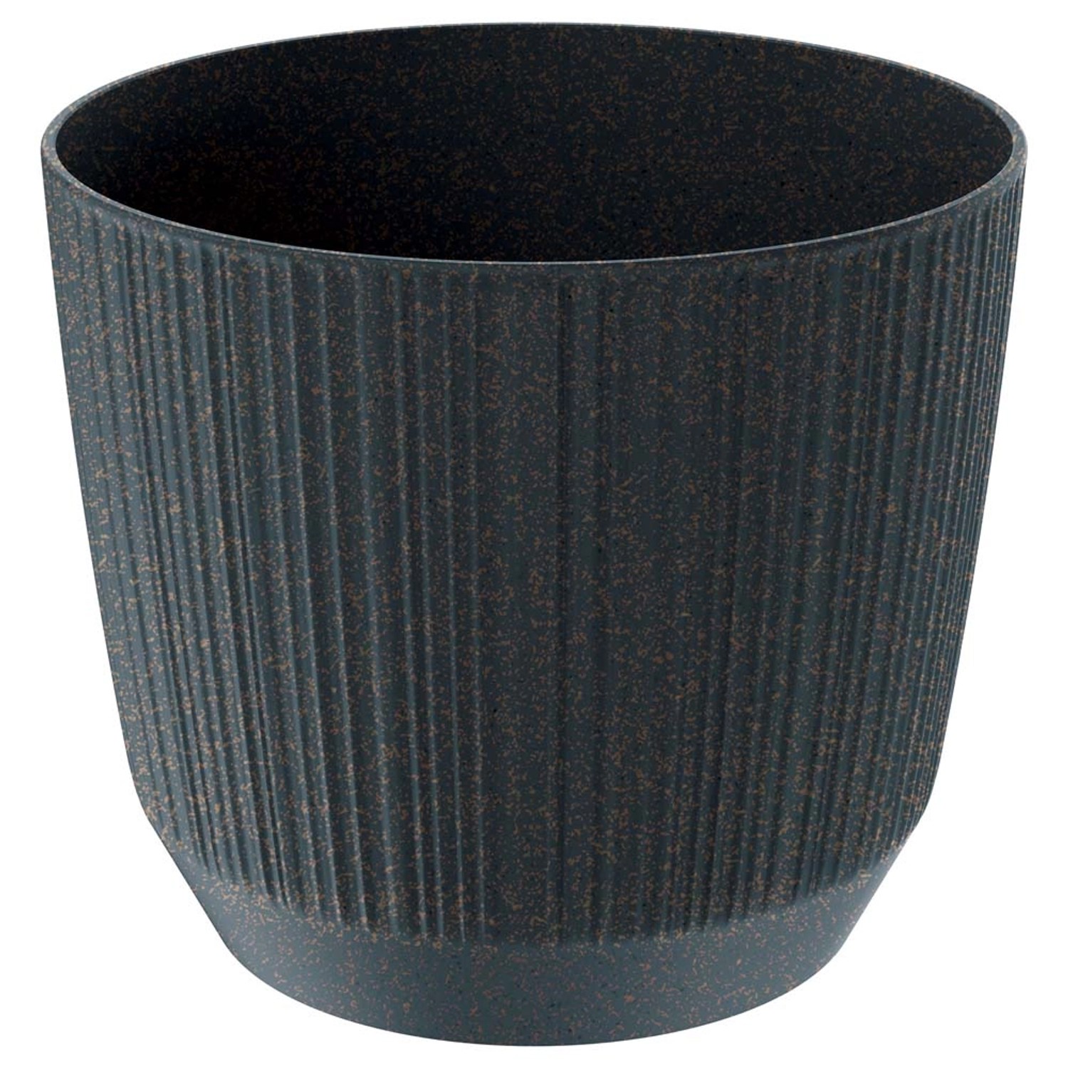 Doniczka Ryfo Wood antracyt ECO - 15 cm
