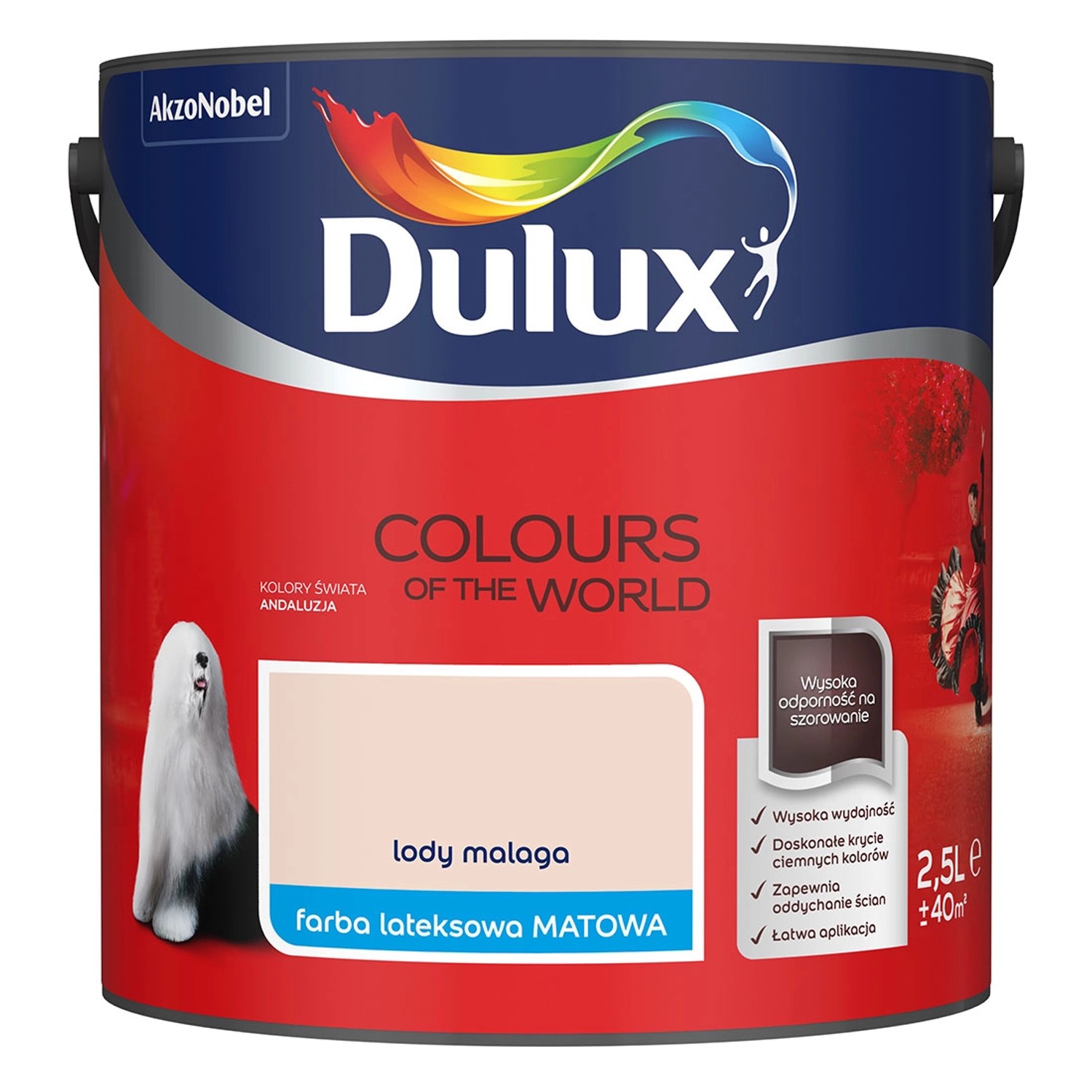 Farba Dulux Kolory Świata lody malaga 2,5 l