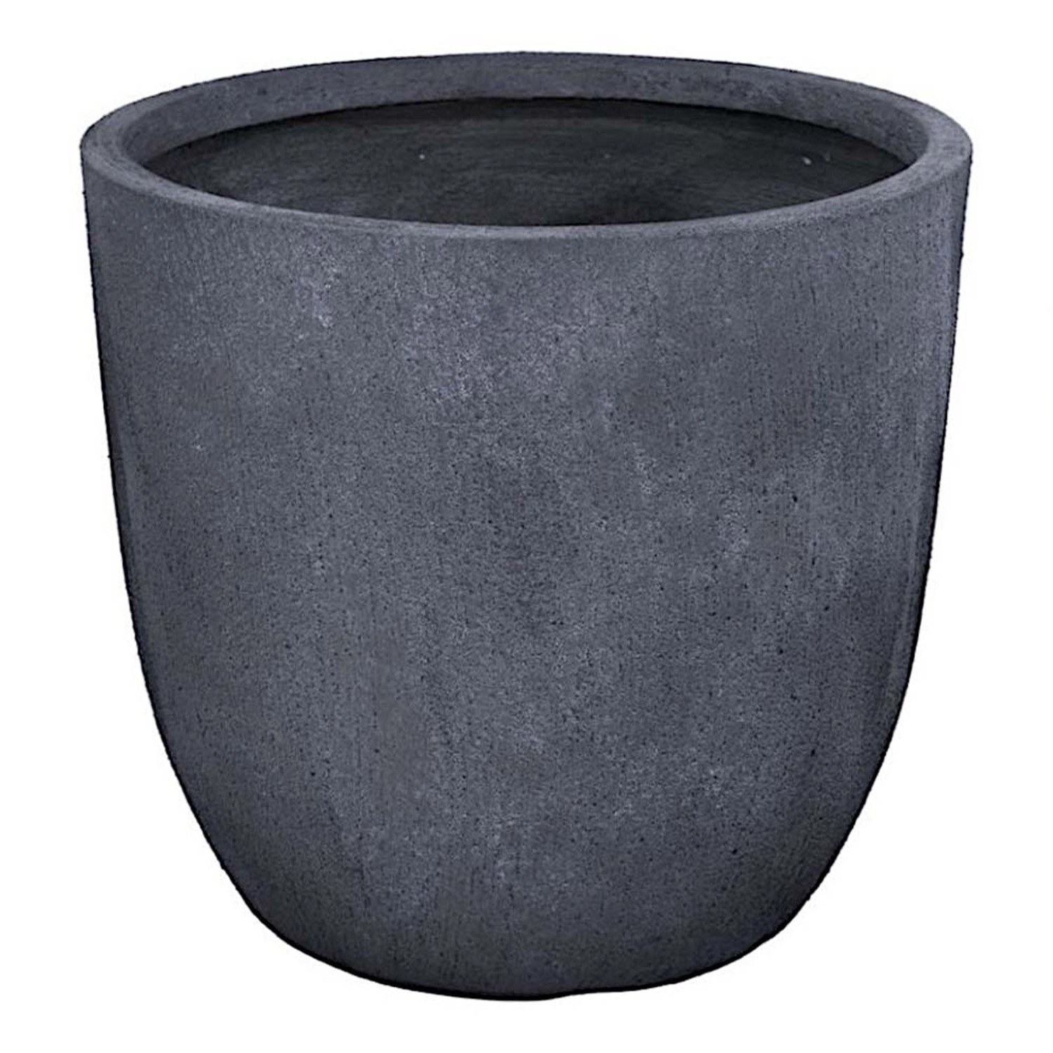 Donica clayfibre Texas egg grafitowa - 25 x 25 cm