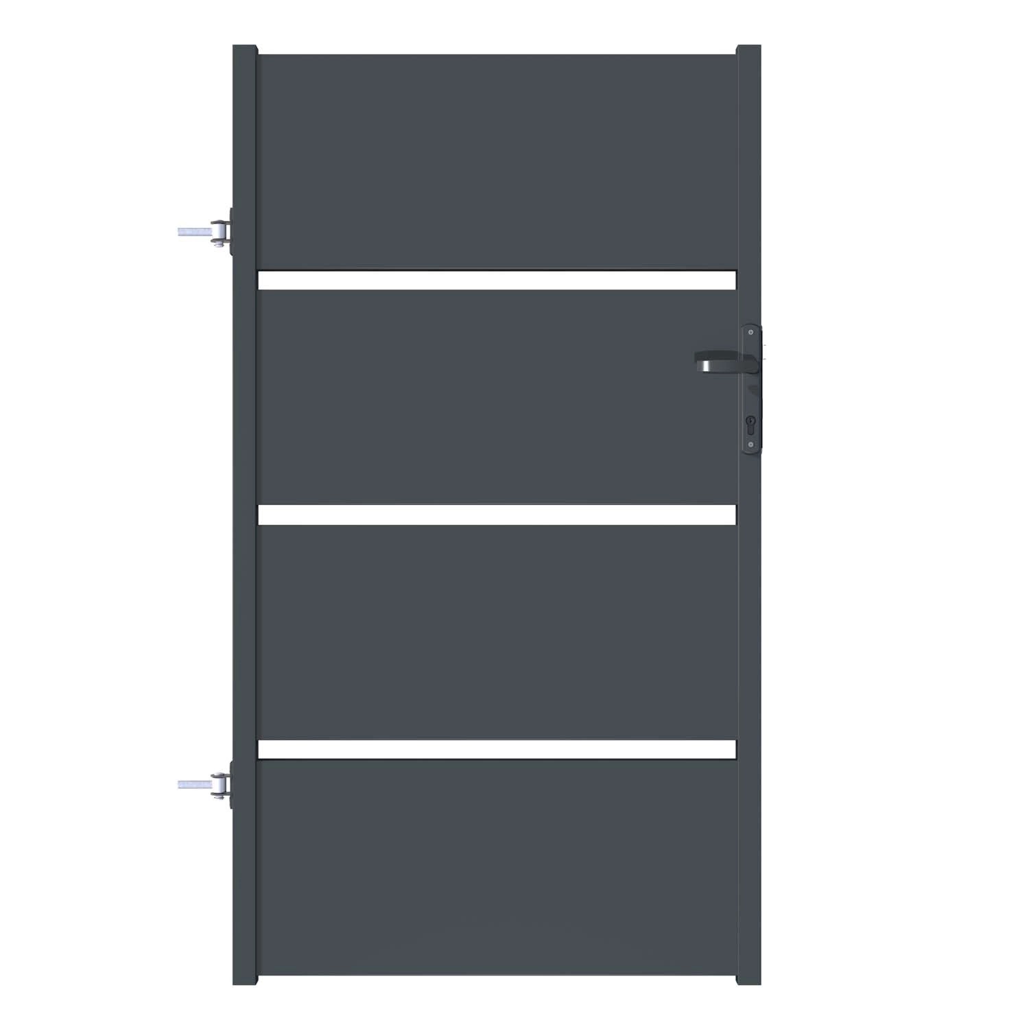 Furtka Aspre antracyt lewa - 90 x 160 cm
