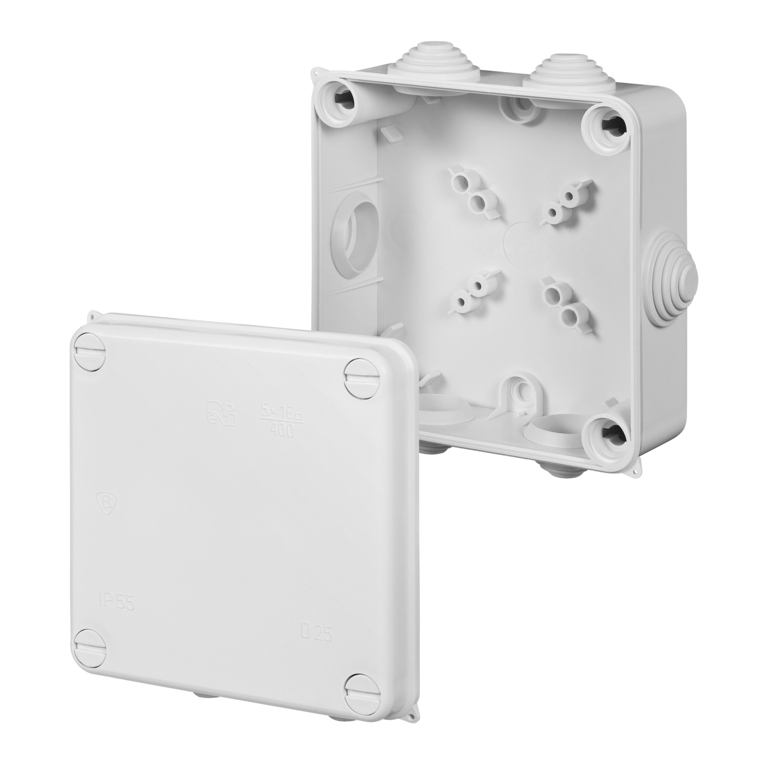 Elektro-Plast Puszka instalacyjna PK-4 natynkowa IP55 133x133x64 biała