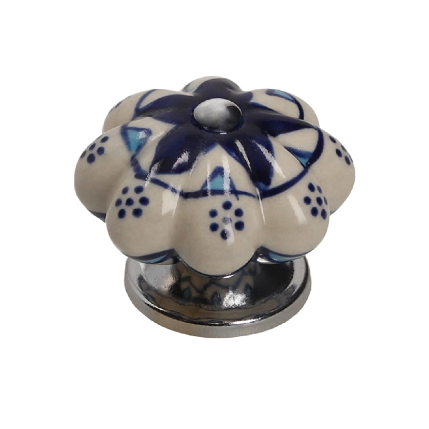 Gamet Gałka meblowa porcelana GP39 granatowy mleczny 45 mm