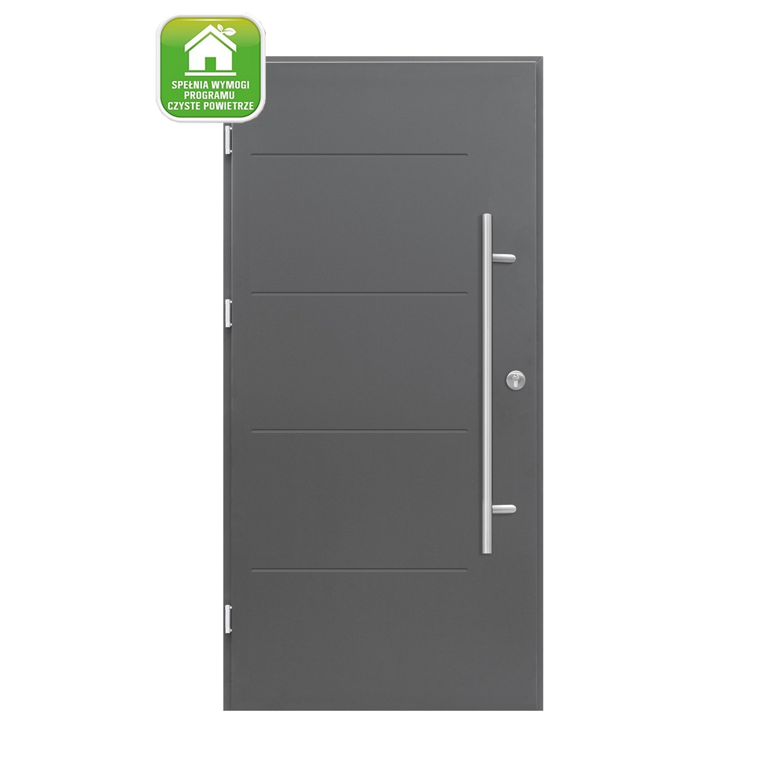 Splendoor Drzwi zewnętrzne Ledro antracyt 90L