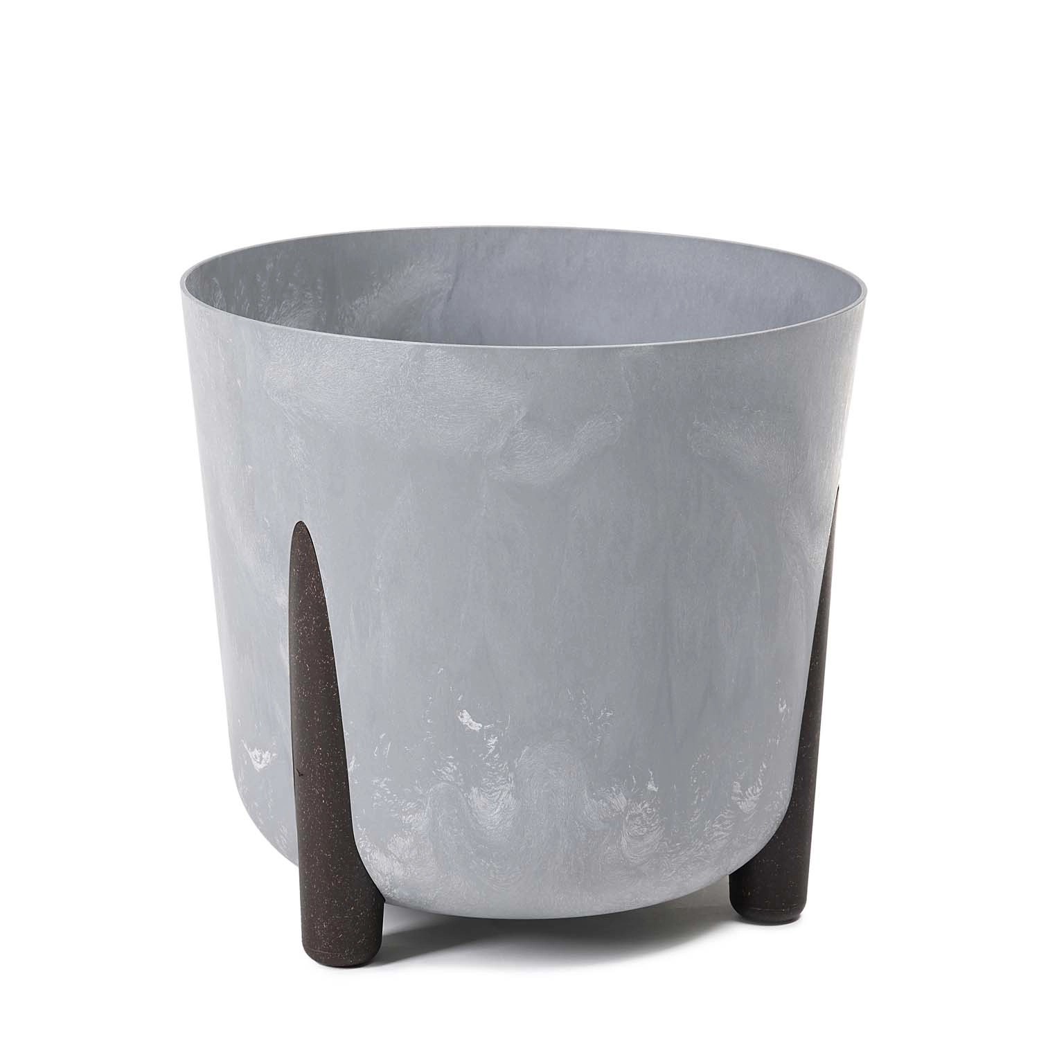 Doniczka Frida szara beton recycled - 18cm