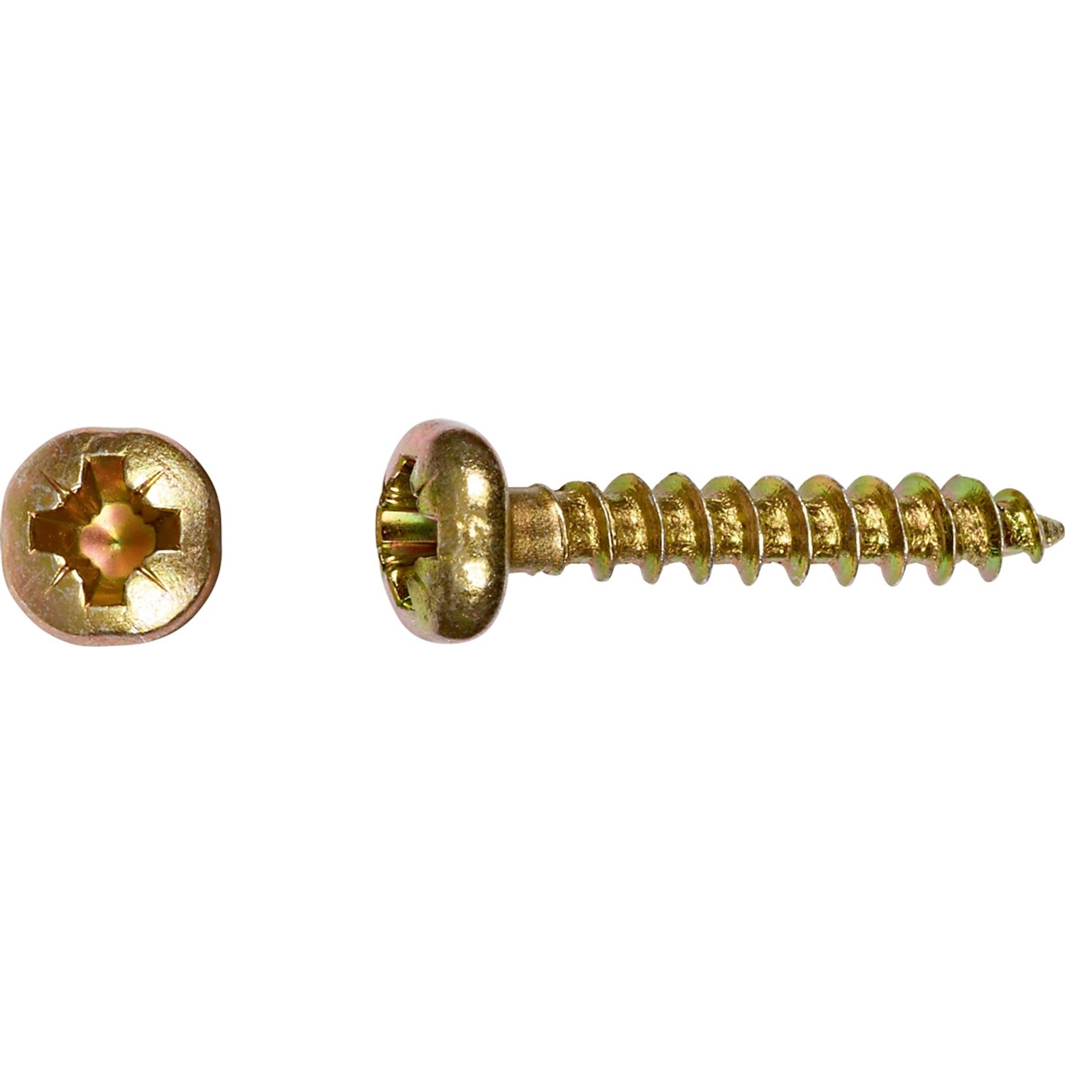 LUX Wkręt uniwersalny z łbem walec PZ 3 mm x 16 mm ocynk żółty 80 szt