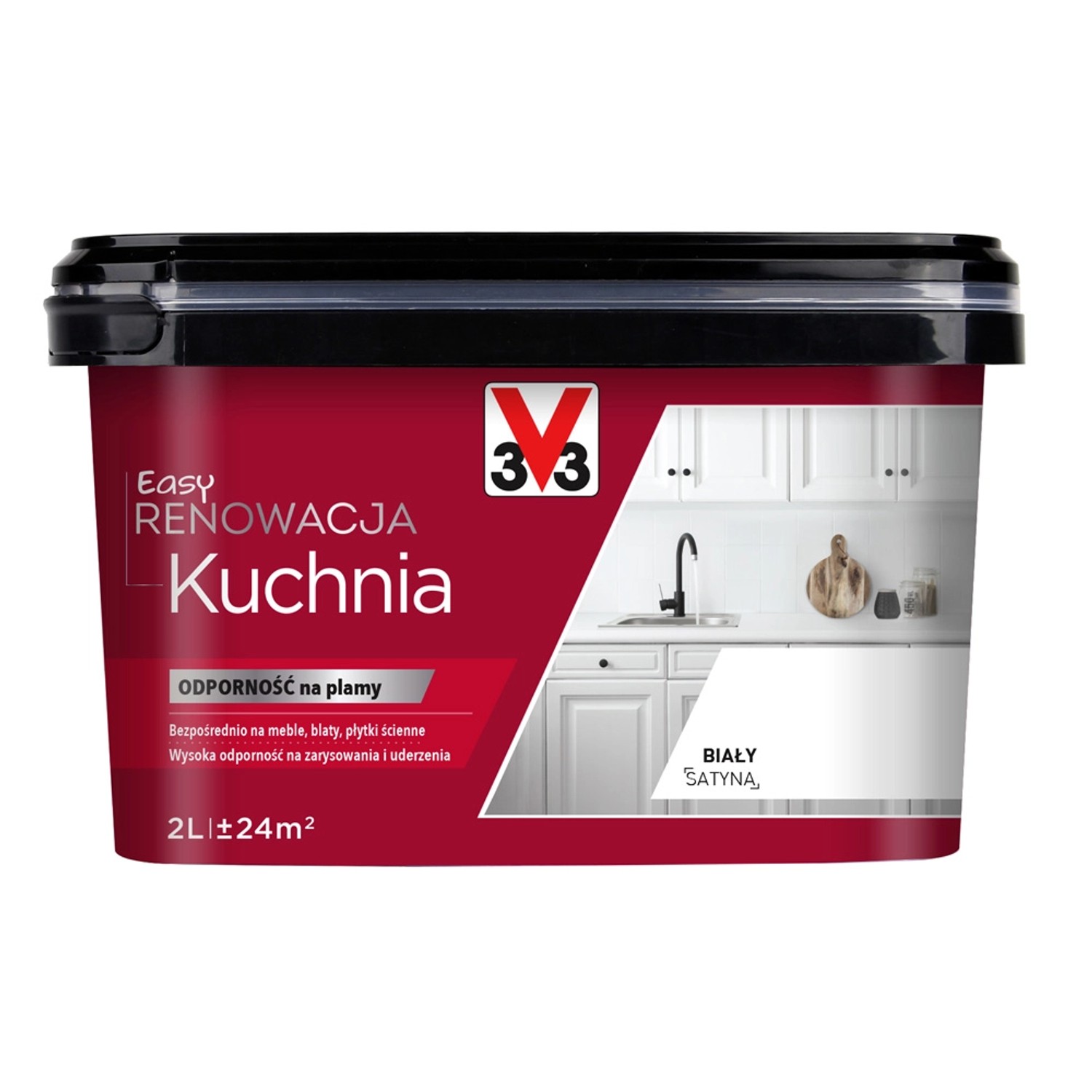 V33 Farba Easy Renowacja Kuchnia biała 2l