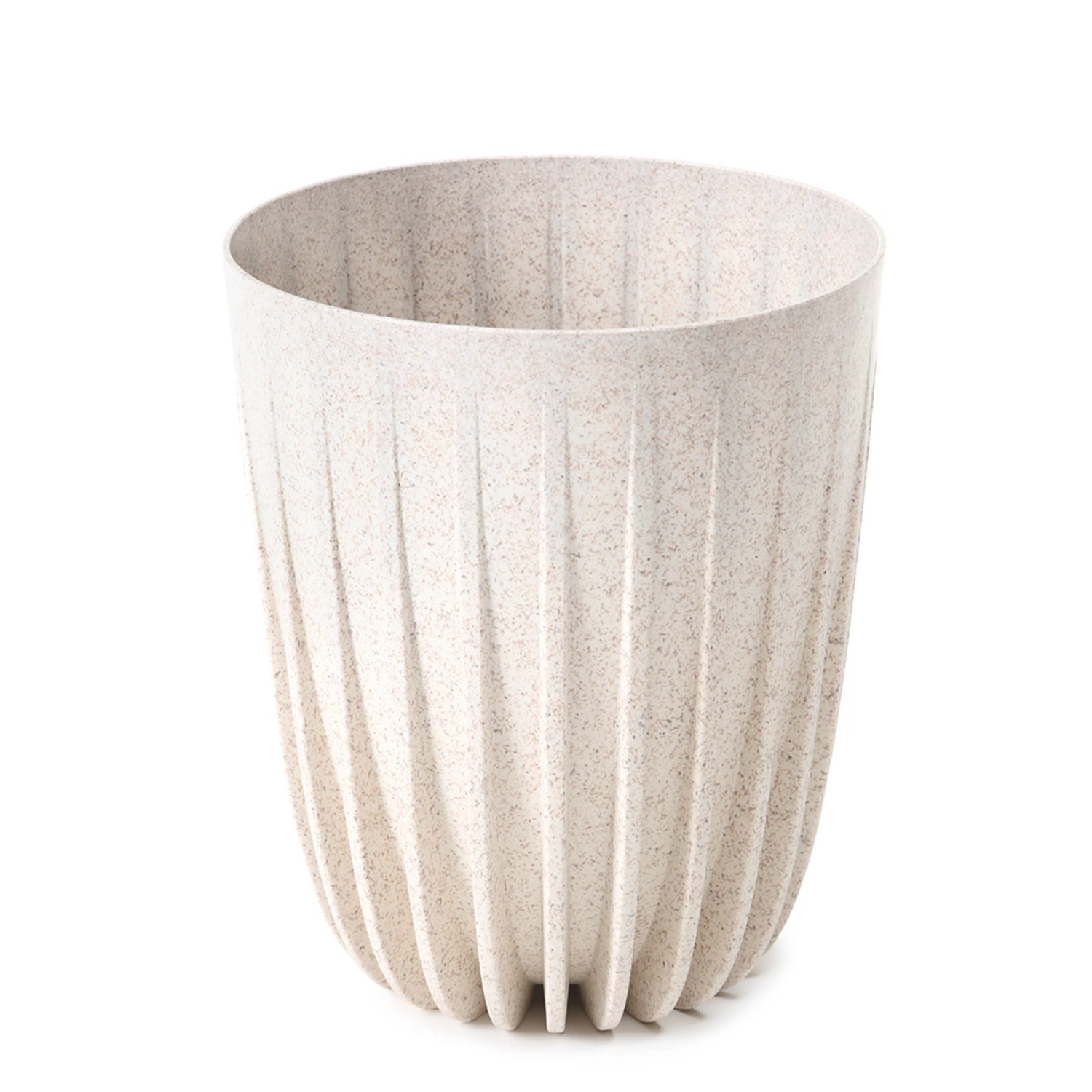 Doniczka Mira wood biała śr. 19cm