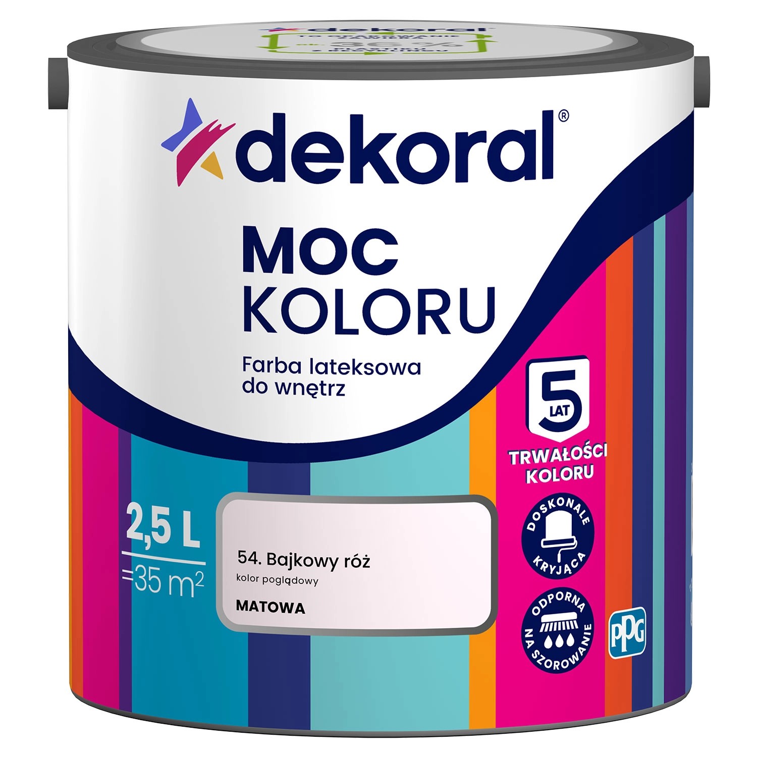 Farba Dekoral Moc Koloru bajkowy róż 2,5 l