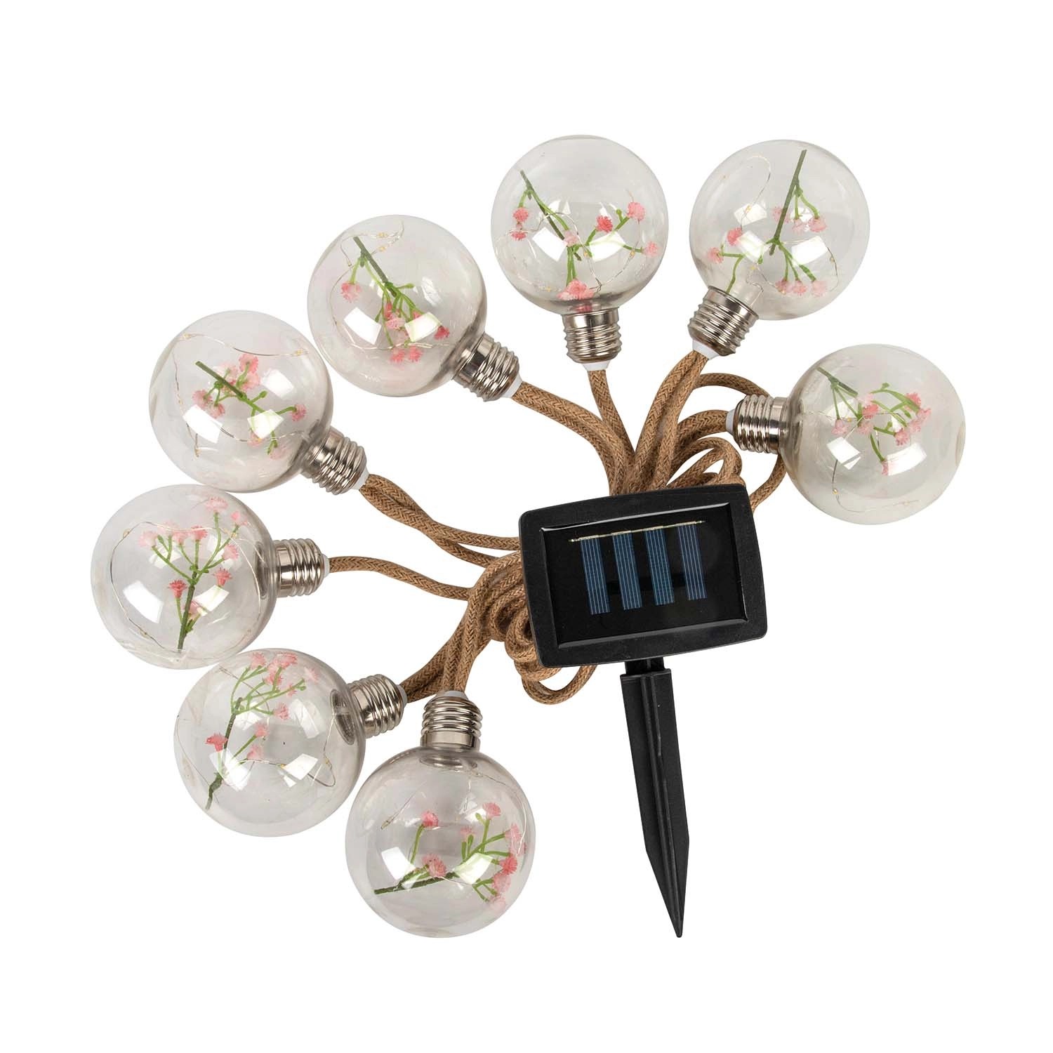 Girlanda solarna BLUME 8 lampek 3,4 m