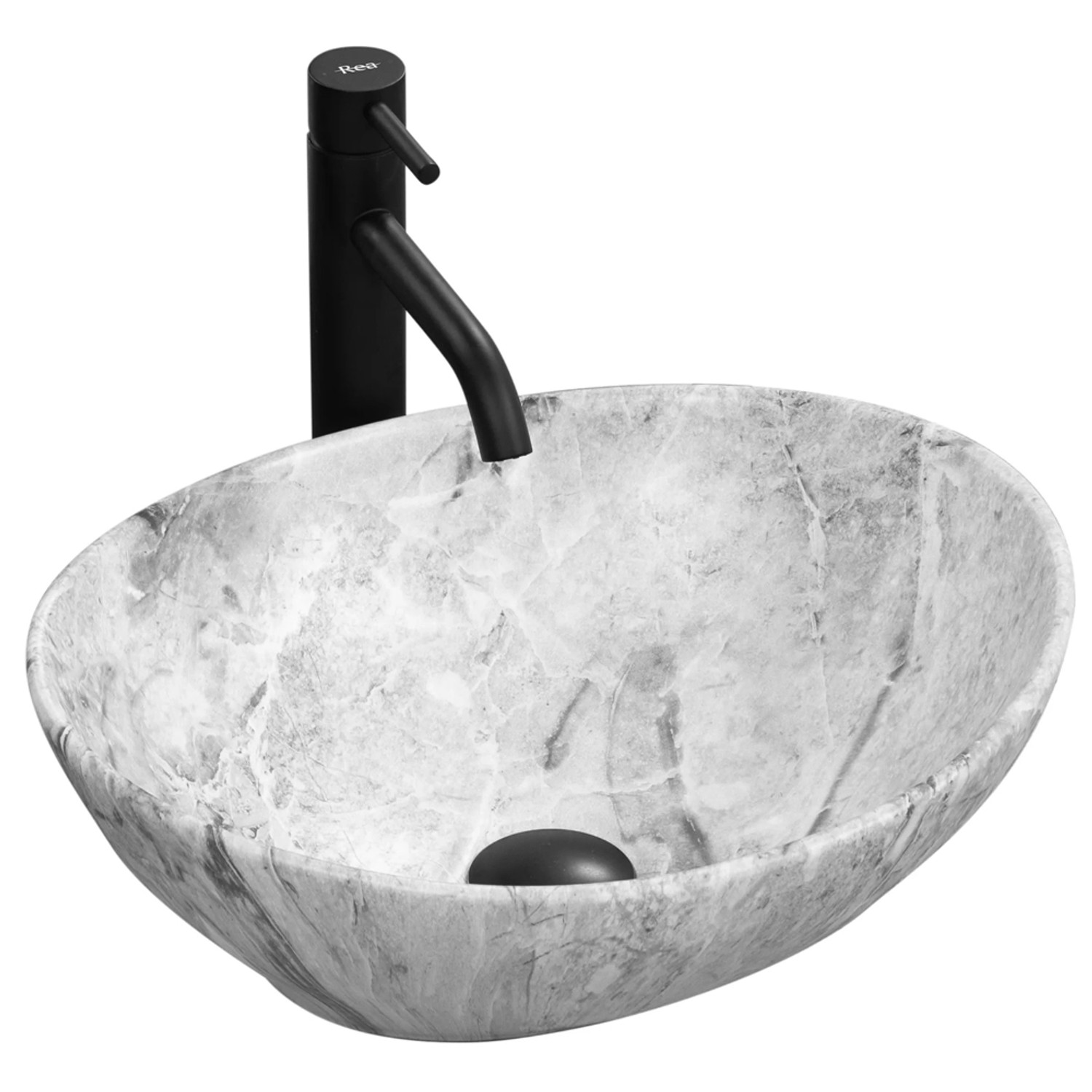 Rea Umywalka nablatowa ceramiczna Sofia Stone Mat