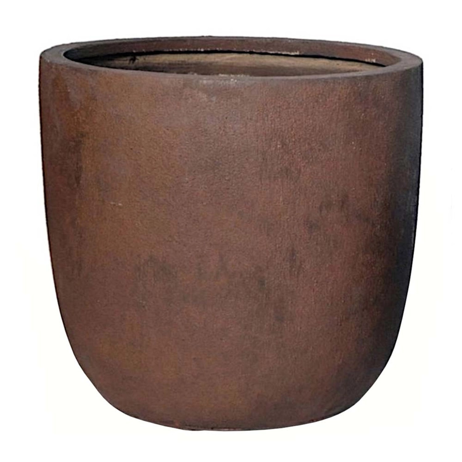 Donica clayfibre Texas egg rdzawa - 32 x 31 cm