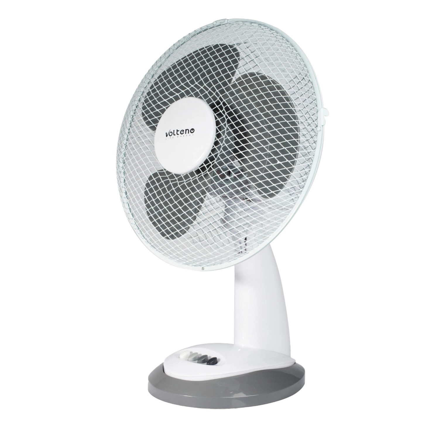 Volteno Wentylator biurkowy 35cm 35W biało-szary