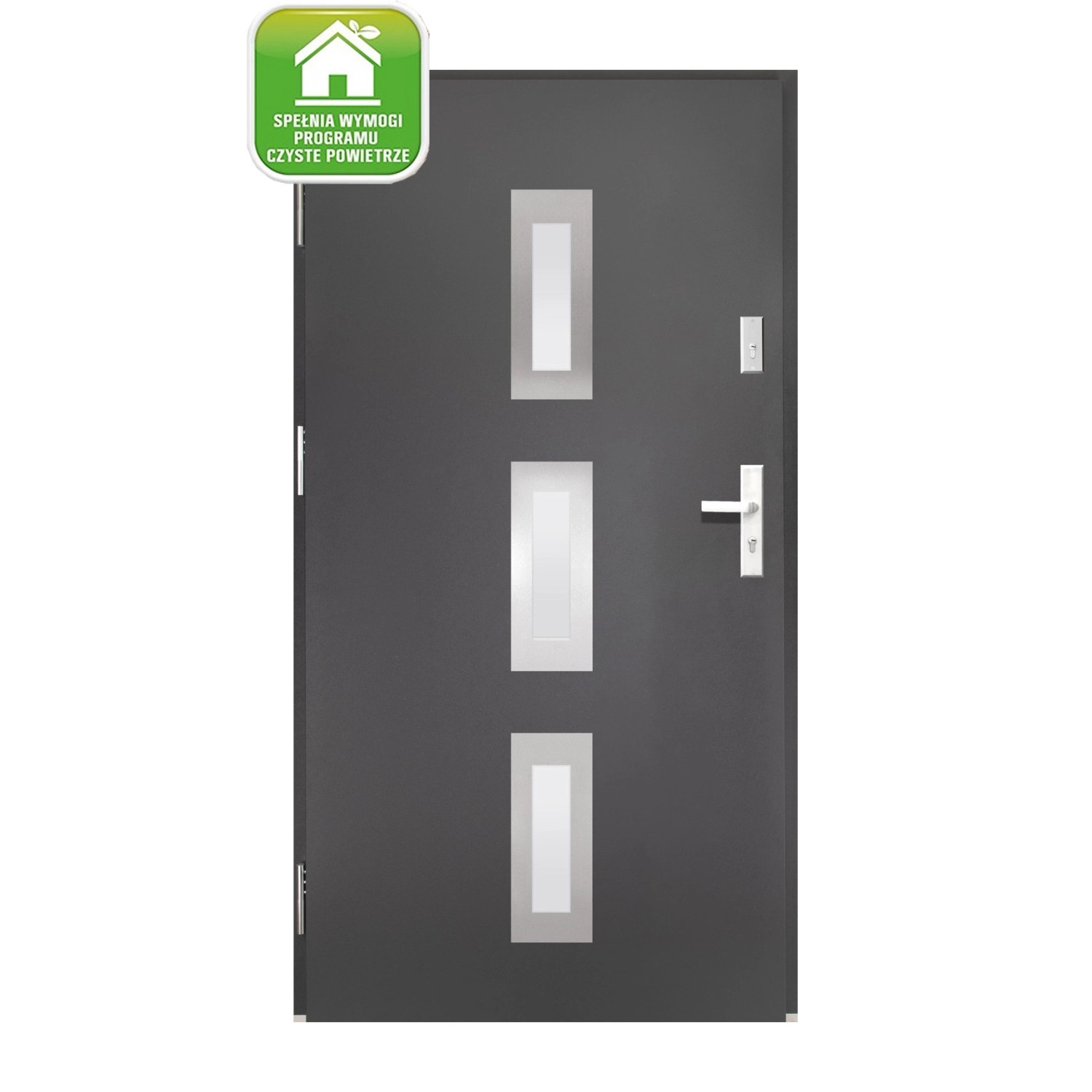 Splendoor Drzwi zewnętrzne Dorno antracyt 90L