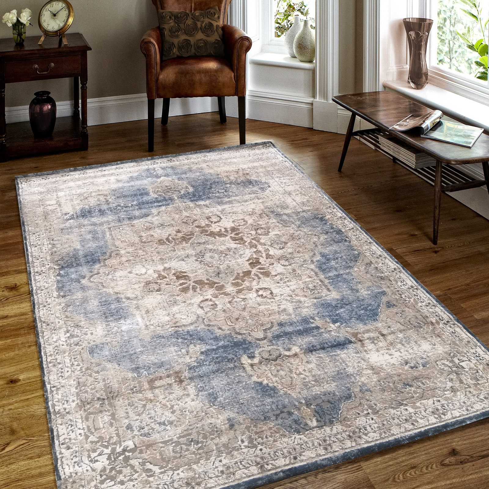 Dywan nowoczesny Rustic Texture Shrink 10- BCK- Wielokolorowy