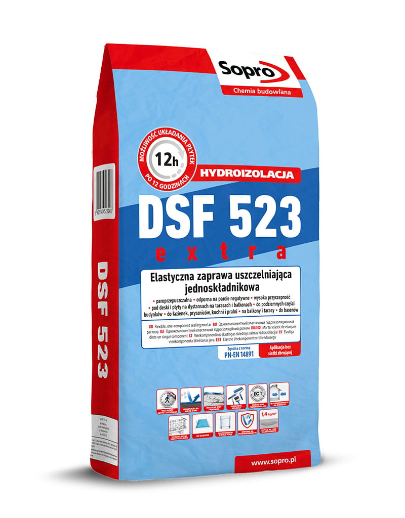 SOPRO DSF523 4KG ELASTYCZNA ZAPRAWA USZCZELNIAJĄCA
