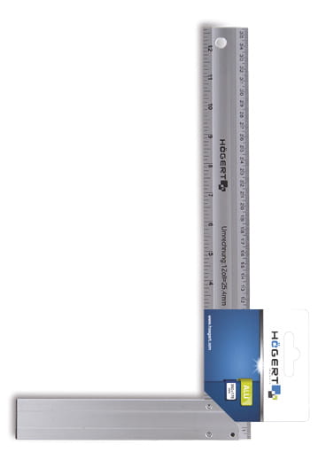 HOGERT KĄTOWNIK STOLARSKI ALUMINIOWY 350X190MM