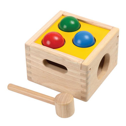 plan toys, Drewniana skrzynia z kulkami