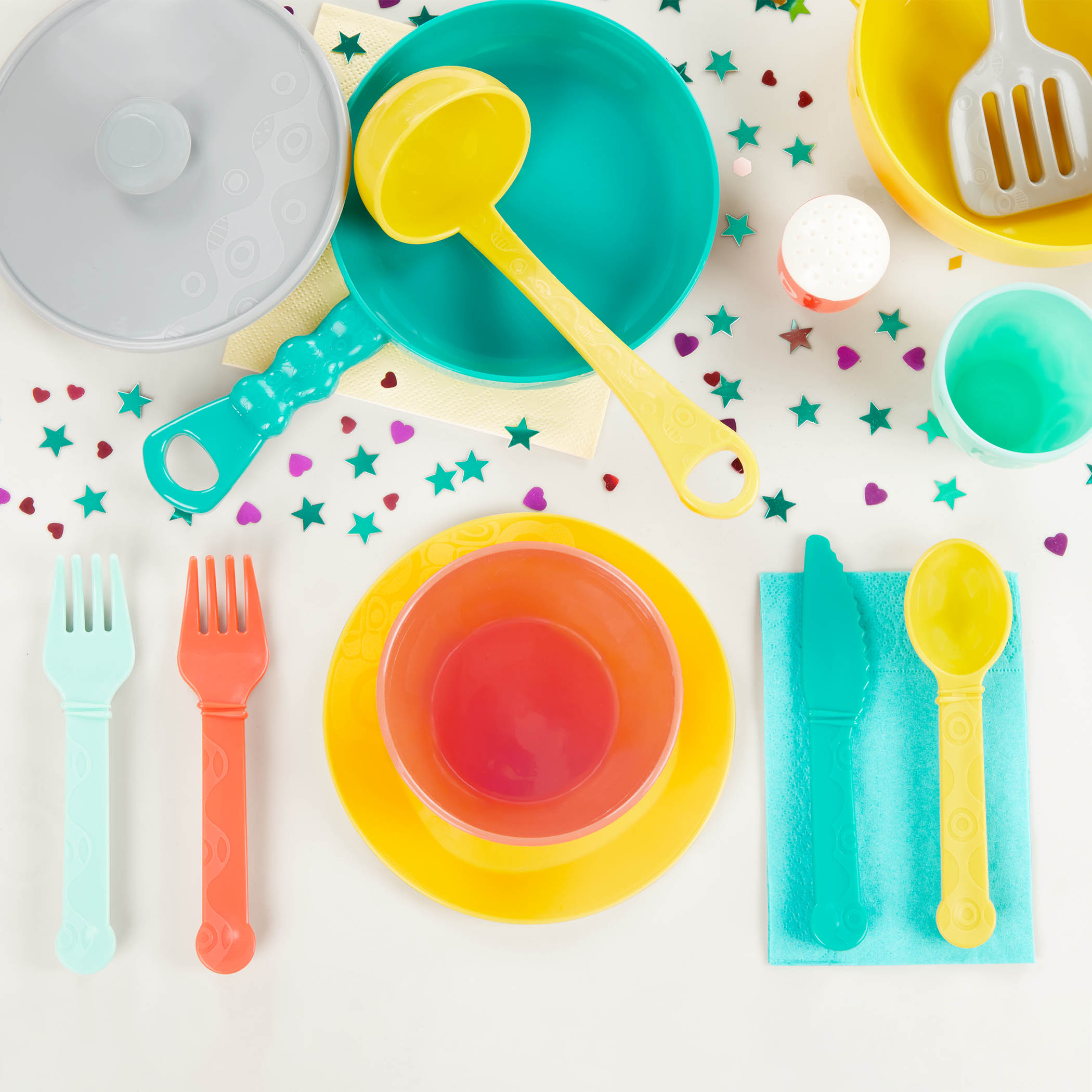 Btoys, Mini Chef Kitchen Set – zastawa STOŁOWA i akcesoria KUCHENNE
