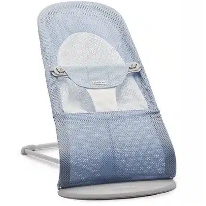 BABYBJORN - leżaczek BALANCE SOFT MESH - Niebieski/Biały SC