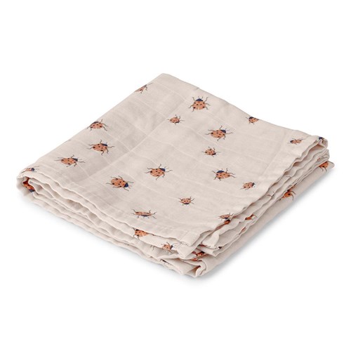 Kocyk muślinowy Swaddle Ladybug 100x100cm AG