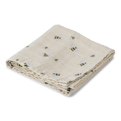 Kocyk muślinowy Swaddle Honeybee 100x100cm AG