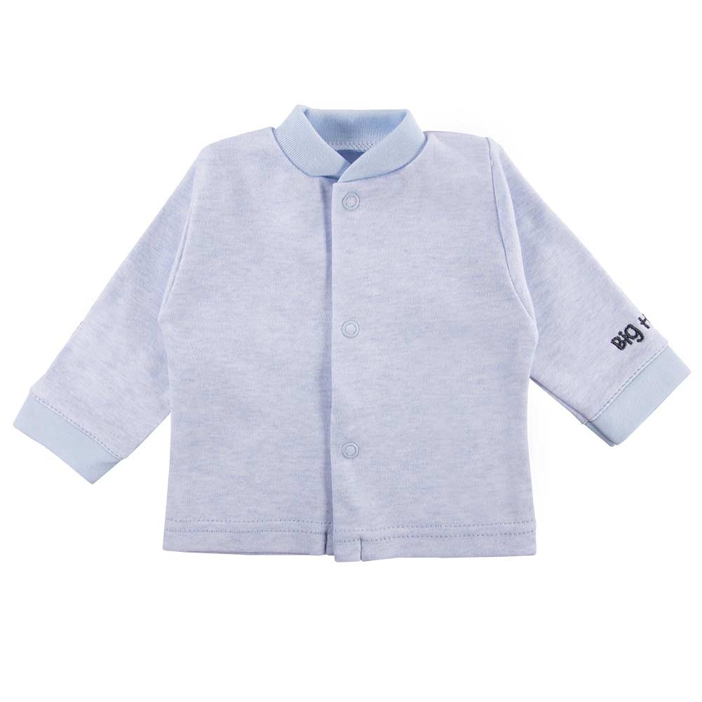 Kaftan niemowlęcy niebieski z hipciem EV