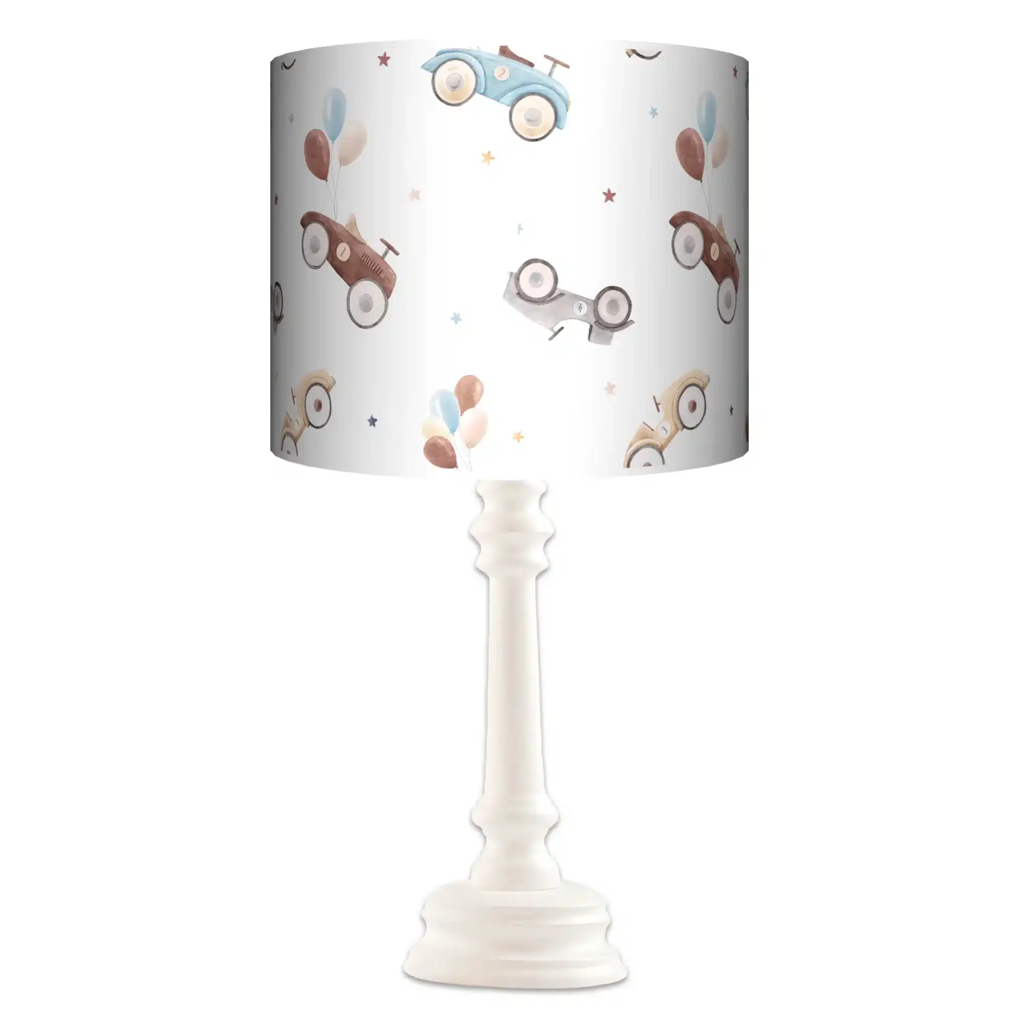 Lampa stojąca QUEEN Retro Autka - kolor podstawy do wyboru FL - błękitny