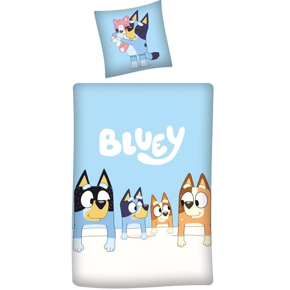 Komplet pościeli bawełnianej 140x200 cm Bluey Family MA