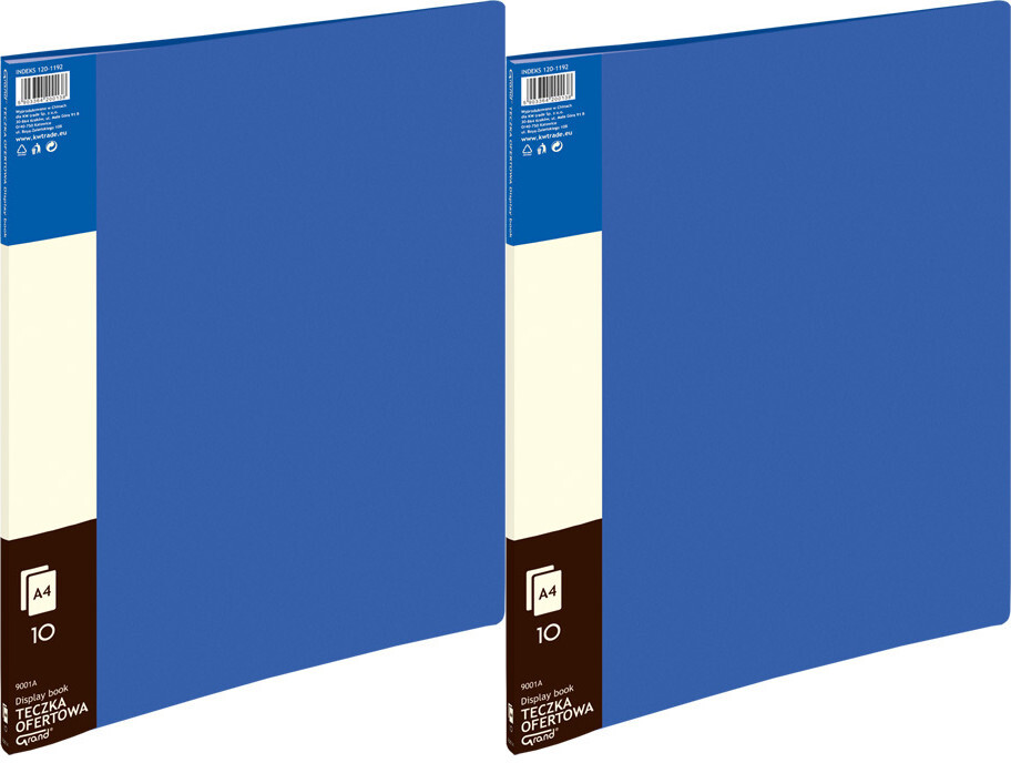 2x Album ofertowy Grand 9001A, A4, 10 koszulek, niebieski
