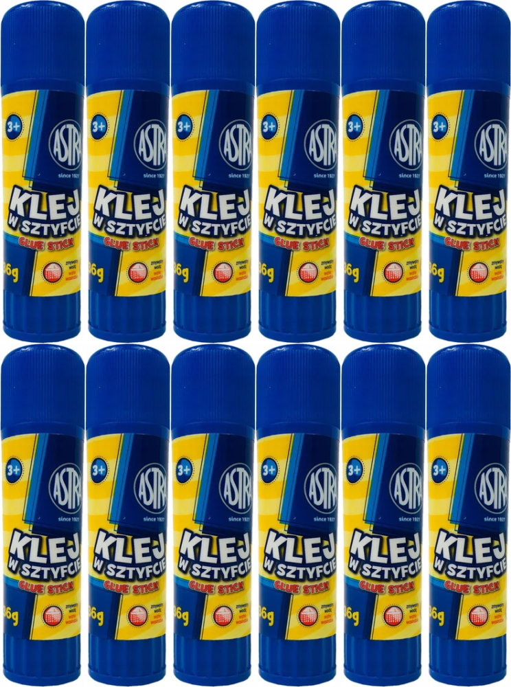 12x Klej w sztyfcie Astra, 36g