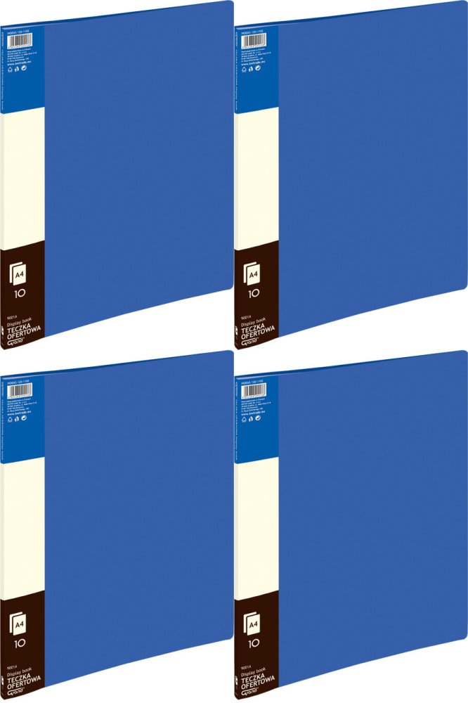 4x Album ofertowy Grand 9001A, A4, 10 koszulek, niebieski