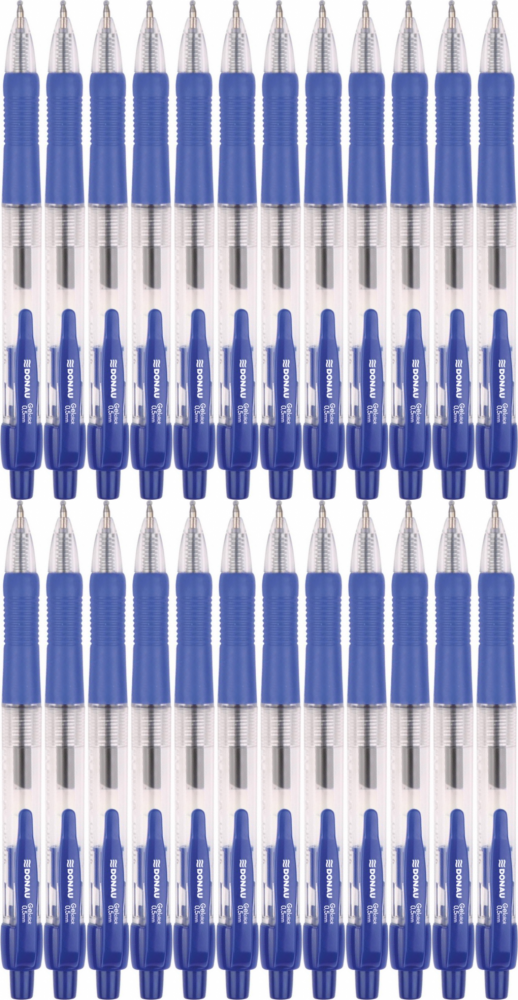 24x Długopis żelowy automatyczny Donau, 0.5mm niebieski