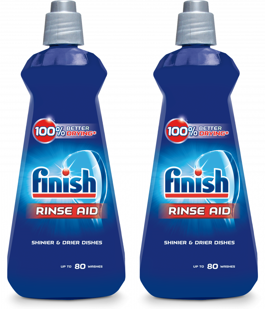2x Płyn nabłyszczający do zmywarek Finish Rinse Aid, 400ml